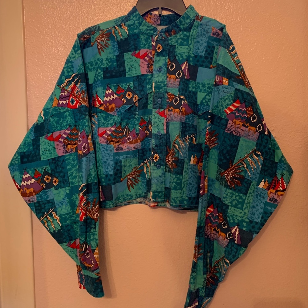 90’s long sleeve crop top
